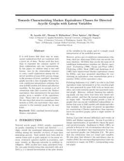 Towards Characterizing Markov Equivalence Classes for Directed Acyclic
  Graphs with Latent Variables