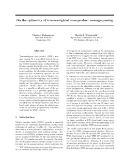 On the optimality of tree-reweighted max-product message-passing