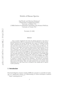 Models of Disease Spectra