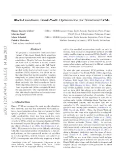 Block-Coordinate Frank-Wolfe Optimization for Structural SVMs