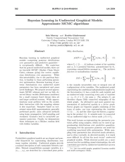Bayesian Learning in Undirected Graphical Models: Approximate MCMC
  algorithms