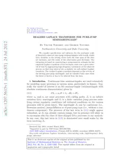 Realized Laplace transforms for pure-jump semimartingales