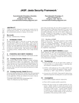 JASF: Jasta Security Framework