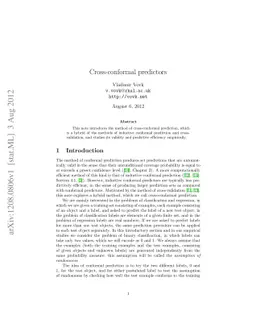 Cross-conformal predictors