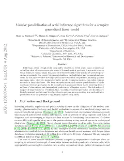 Massive parallelization of serial inference algorithms for a complex
  generalized linear model