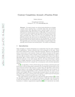 Contour Completion Around a Fixation Point