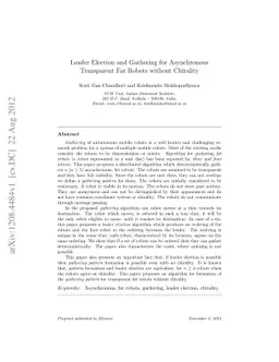 Leader Election and Gathering for Asynchronous Transparent Fat Robots
  without Chirality