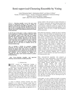Semi-supervised Clustering Ensemble by Voting