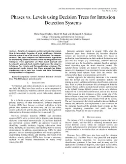 Phases vs. Levels using Decision Trees for Intrusion Detection Systems