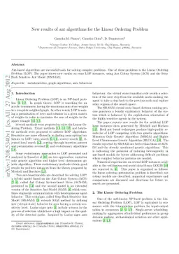 New results of ant algorithms for the Linear Ordering Problem