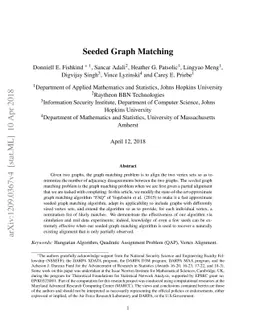 Seeded Graph Matching