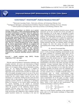 Improved Robust DWT-Watermarking in YCbCr Color Space