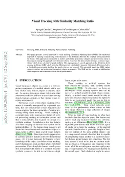 Visual Tracking with Similarity Matching Ratio