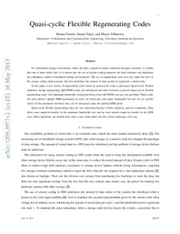 Quasi-cyclic Flexible Regenerating Codes
