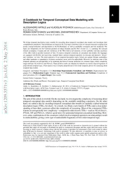 A Cookbook for Temporal Conceptual Data Modelling with Description
  Logics