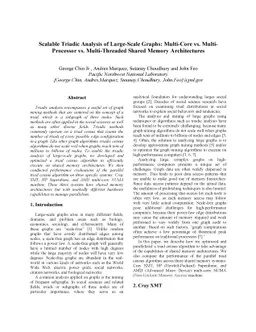 Scalable Triadic Analysis of Large-Scale Graphs: Multi-Core vs. Multi-
  Processor vs. Multi-Threaded Shared Memory Architectures