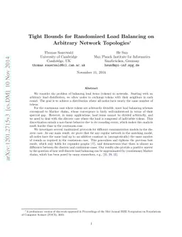 Tight Bounds for Randomized Load Balancing on Arbitrary Network
  Topologies