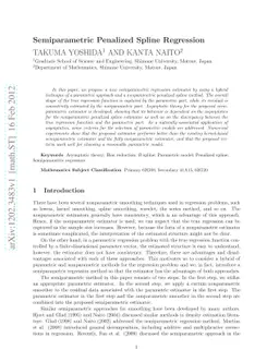 Semiparametric Penalized Spline Regression