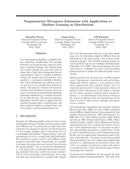 Nonparametric Divergence Estimation with Applications to Machine
  Learning on Distributions