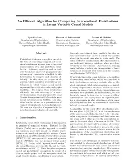 An Efficient Algorithm for Computing Interventional Distributions in
  Latent Variable Causal Models