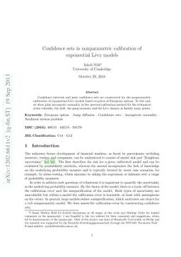 Confidence sets in nonparametric calibration of exponential Lévy
  models