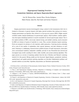 Hyperspectral Unmixing Overview: Geometrical, Statistical, and Sparse
  Regression-Based Approaches