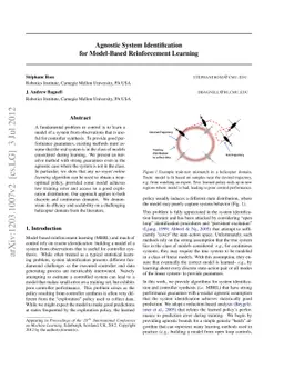 Agnostic System Identification for Model-Based Reinforcement Learning