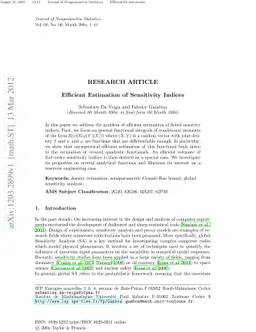 Efficient Estimation of Sensitivity Indices