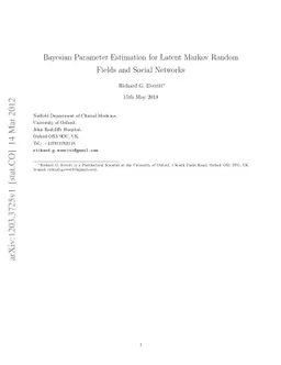 Bayesian Parameter Estimation for Latent Markov Random Fields and Social
  Networks