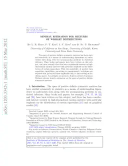 Minimax estimation for mixtures of Wishart distributions