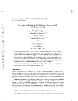 Semi-Supervised Single- and Multi-Domain Regression with Multi-Domain
  Training