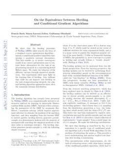 On the Equivalence between Herding and Conditional Gradient Algorithms