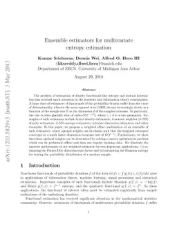 Ensemble estimators for multivariate entropy estimation