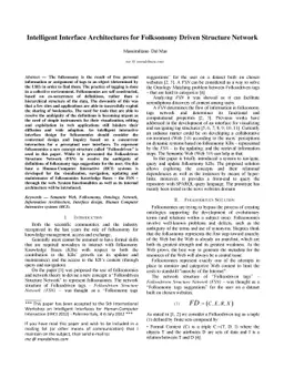Intelligent Interface Architectures for Folksonomy Driven Structure
  Network