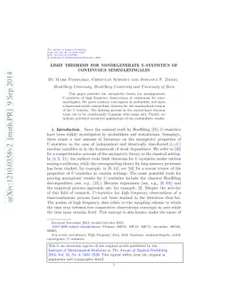 Limit theorems for nondegenerate U-statistics of continuous
  semimartingales