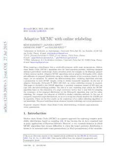 Adaptive MCMC with online relabeling