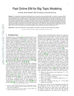 Fast Online EM for Big Topic Modeling