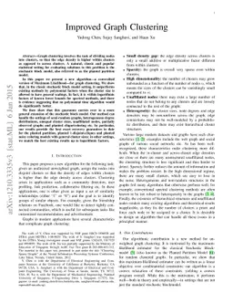 Improved Graph Clustering
