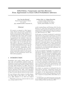 Lifted Relax, Compensate and then Recover: From Approximate to Exact
  Lifted Probabilistic Inference