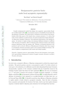 Semiparametric posterior limits under local asymptotic exponentiality