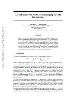 A Multiscale Framework for Challenging Discrete Optimization