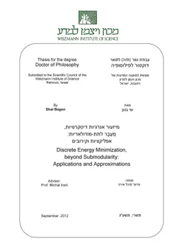 Discrete Energy Minimization, beyond Submodularity: Applications and
  Approximations