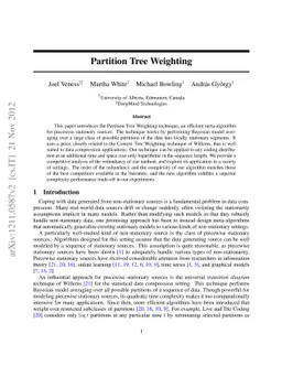 Partition Tree Weighting