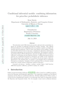 Conditional inferential models: combining information for prior-free
  probabilistic inference