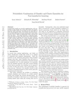 Probabilistic Combination of Classifier and Cluster Ensembles for
  Non-transductive Learning