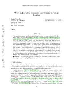 Order-independent constraint-based causal structure learning