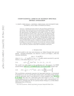 Computational aspects of Bayesian spectral density estimation