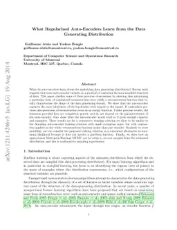 What Regularized Auto-Encoders Learn from the Data Generating
  Distribution