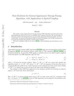State Evolution for General Approximate Message Passing Algorithms, with
  Applications to Spatial Coupling