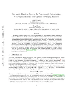 Stochastic Gradient Descent for Non-smooth Optimization: Convergence
  Results and Optimal Averaging Schemes